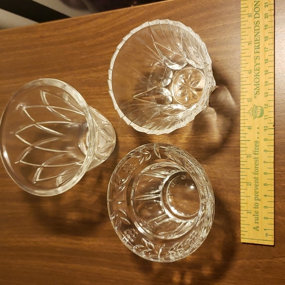 3 glass votive cups - Picture 2 of 6